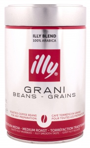 Кофе ILLY (Илли) средней обжарки, зерно 250 г ж/б