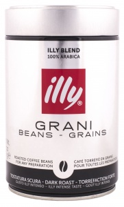 Кофе ILLY (Илли) темной обжарки, зерно 250 г ж/б