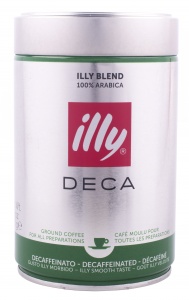 Кофе ILLY (Илли) молотый без кофеина, 250 г ж/б